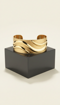 Statement 18k gold cuff bracelet